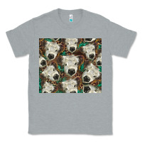 Heather Grey white Scottish calf Classic Tee - BarkalooDesign