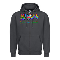 Smoke peace love equality Zipper Hoodie - HRA Design Shop