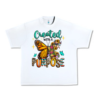 White created with a purpose Urban Heavy Tee - RanaPortraitStore