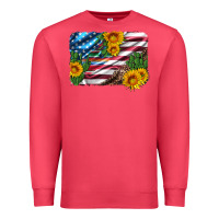 Cardinal usa flag and sunflower serape leopard and cactus Premium Sweatshirt - Artiststas