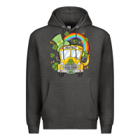 Charcoal Heather st. patrick's day school bus Premium Hoodie - MaliasSmallBusiness
