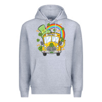 Heather Grey st. patrick's day school bus Premium Hoodie - MaliasSmallBusiness