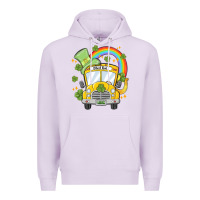 Lilac st. patrick's day school bus Premium Hoodie - MaliasSmallBusiness