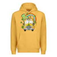 Mustard st. patrick's day school bus Premium Hoodie - MaliasSmallBusiness