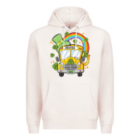 Pale Pink st. patrick's day school bus Premium Hoodie - MaliasSmallBusiness