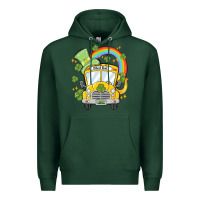 Sports Green st. patrick's day school bus Premium Hoodie - MaliasSmallBusiness