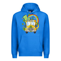 True Royal st. patrick's day school bus Premium Hoodie - MaliasSmallBusiness