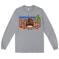 Heather Grey mexican mom Long Sleeve Tee - Zillion Design Studio