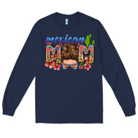 Navy mexican mom Long Sleeve Tee - Zillion Design Studio