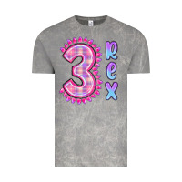Cloud Rock 3 rex pink dinosaur Vintage Tee - MaliasSmallBusiness