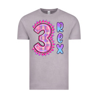 Vintage Zinc 3 rex pink dinosaur Vintage Tee - MaliasSmallBusiness