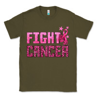 Army Green Fight Cancer Classic Tee - texasbilliewilder