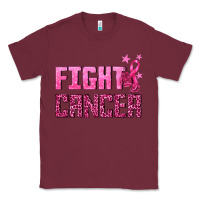 Burgundy Fight Cancer Classic Tee - texasbilliewilder