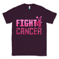 Plum Fight Cancer Classic Tee - texasbilliewilder