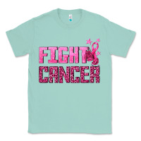 Seafoam Fight Cancer Classic Tee - texasbilliewilder
