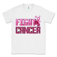 White Fight Cancer Classic Tee - texasbilliewilder