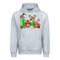 Heather Grey Elf coffee cups Urban Hoodie - NancyCooperArtShop