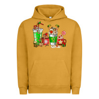 Pigment Peanut Butter Elf coffee cups Urban Hoodie - NancyCooperArtShop