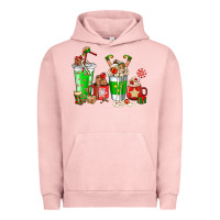 Pigment Salmon Elf coffee cups Urban Hoodie - NancyCooperArtShop