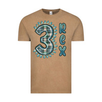 Vintage Coffee 3 rex green dinosaur Vintage Tee - MaliasSmallBusiness