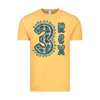 Vintage Mustard 3 rex green dinosaur Vintage Tee - MaliasSmallBusiness