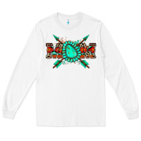 White aztec mom Long Sleeve Tee - Zillion Design Studio