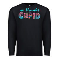 Black no thanks cupid Premium Sweatshirt - AdoDesignShop