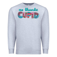 Heather Grey no thanks cupid Premium Sweatshirt - AdoDesignShop