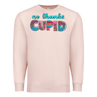 Pale Pink no thanks cupid Premium Sweatshirt - AdoDesignShop