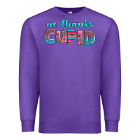 Purple no thanks cupid Premium Sweatshirt - AdoDesignShop
