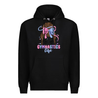 Black gymnastics life Premium Hoodie - MaliasSmallBusiness