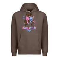 Coffee gymnastics life Premium Hoodie - MaliasSmallBusiness