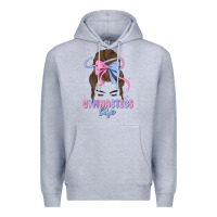 Heather Grey gymnastics life Premium Hoodie - MaliasSmallBusiness