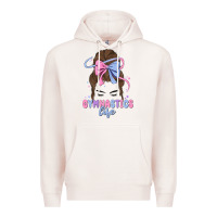 Pale Pink gymnastics life Premium Hoodie - MaliasSmallBusiness