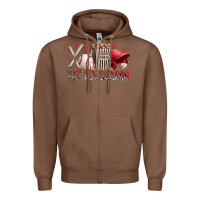 Chestnut tis the season baseball Zipper Hoodie - RacoonDesign
