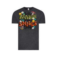 Vintage Black be the reason someone smiles today Vintage Tee - MaliasSmallBusiness