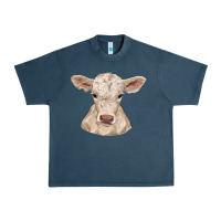 Midnight Navy charolais calf Urban Heavy Tee - RanaPortraitStore