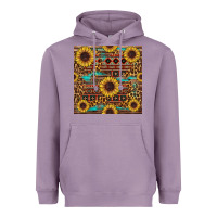 Lavender sunflower and leopard seamless pattern Heavyweight Hoodie - BundleAndBundleShop