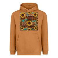 Meerkat sunflower and leopard seamless pattern Heavyweight Hoodie - BundleAndBundleShop