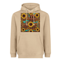 Mushroom sunflower and leopard seamless pattern Heavyweight Hoodie - BundleAndBundleShop