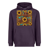 Plum sunflower and leopard seamless pattern Heavyweight Hoodie - BundleAndBundleShop
