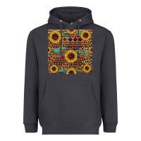 Smoke sunflower and leopard seamless pattern Heavyweight Hoodie - BundleAndBundleShop