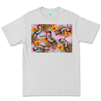 Dove Grey Baby monkey flowers Premium Tee - Artiststas