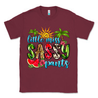 Burgundy little miss sassy pants Classic Tee - Zillion Design Studio