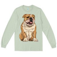 Matcha english bulldog Long Sleeve Tee - RanaPortraitStore