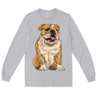 Moon Dust english bulldog Long Sleeve Tee - RanaPortraitStore