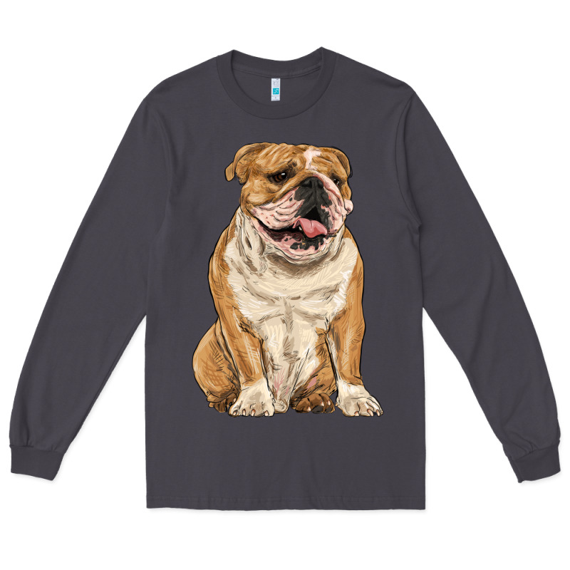 English Bulldog Long Sleeve Tee by RanaPortraitStore | Teevron