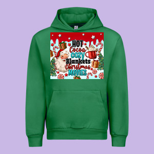 Hot Cocoa Cozy Blankets Christmas Movies Tumbler Urban Hoodie Designed By Maliassmallbusiness