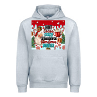 Heather Grey hot cocoa cozy blankets christmas movies tumbler Urban Hoodie - MaliasSmallBusiness