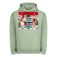 Pigment Oil Green hot cocoa cozy blankets christmas movies tumbler Urban Hoodie - MaliasSmallBusiness